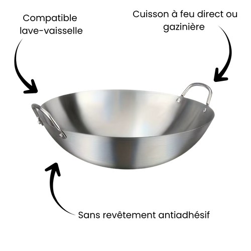 Wok inox